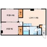 クローバーハウスNo.22 2LDKの間取り