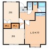 セフティ1 2LDKの間取り