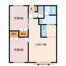 エトワール日吉 2LDKの間取り