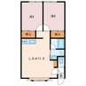 ノースパレス 2LDKの間取り