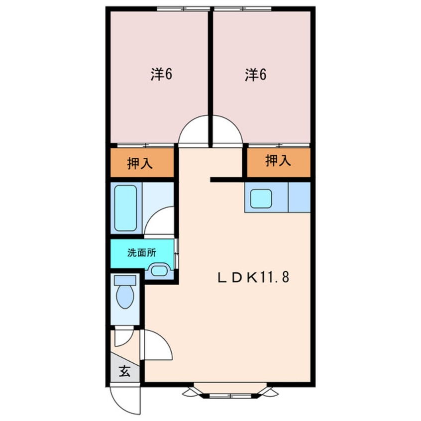 間取図 ノースパレス2