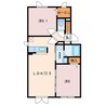 メゾン　ド　ソレイユ 2LDKの間取り