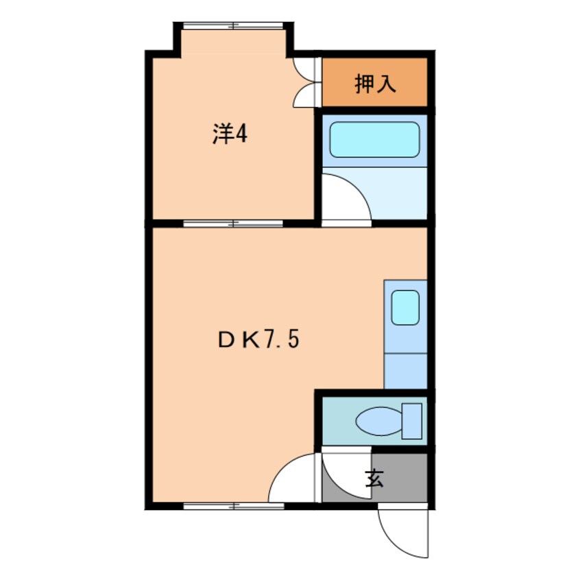 間取図 シングルエース