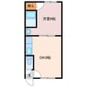 ハイツまつひろ 1DKの間取り