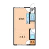 エステート6 1DKの間取り