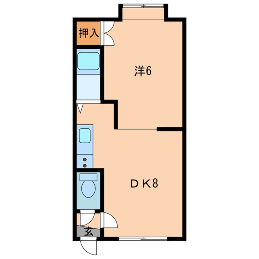 間取図 ドルチェ日吉B