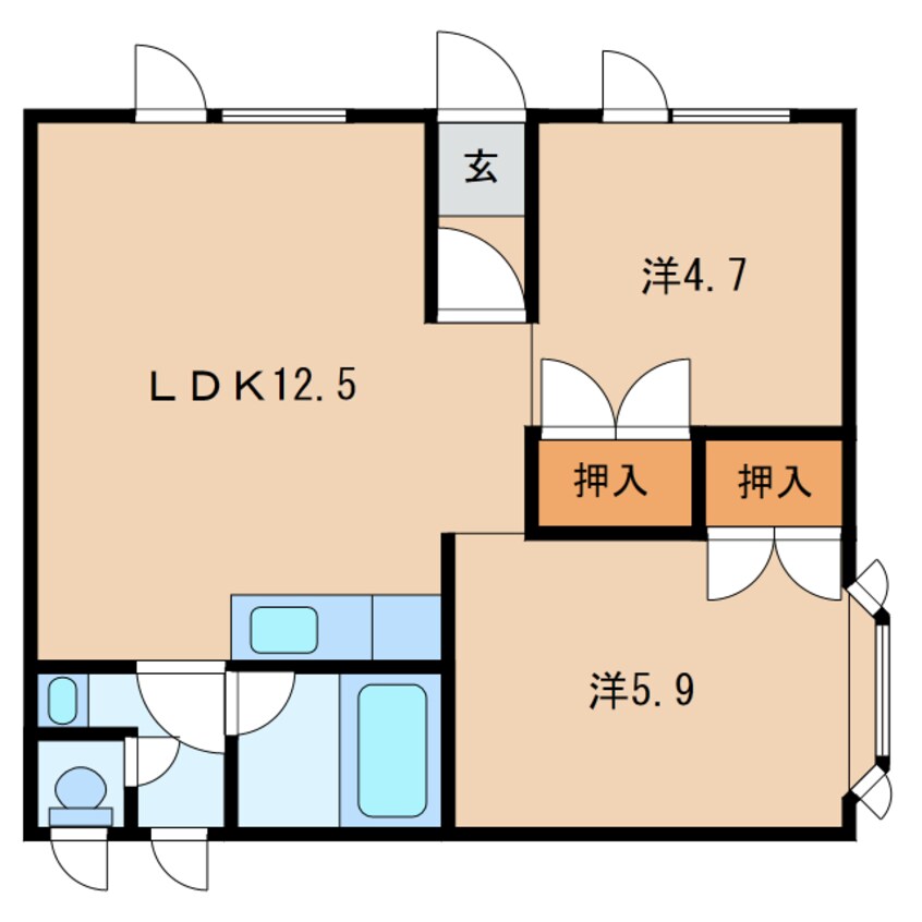 間取図 ブランドK7