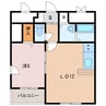 グランドール表町 1LDKの間取り