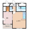 グランドール表町 1LDKの間取り