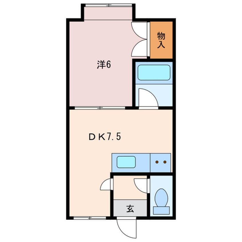 間取図 コーポカーレント