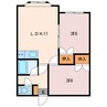 キャラット1 2LDKの間取り