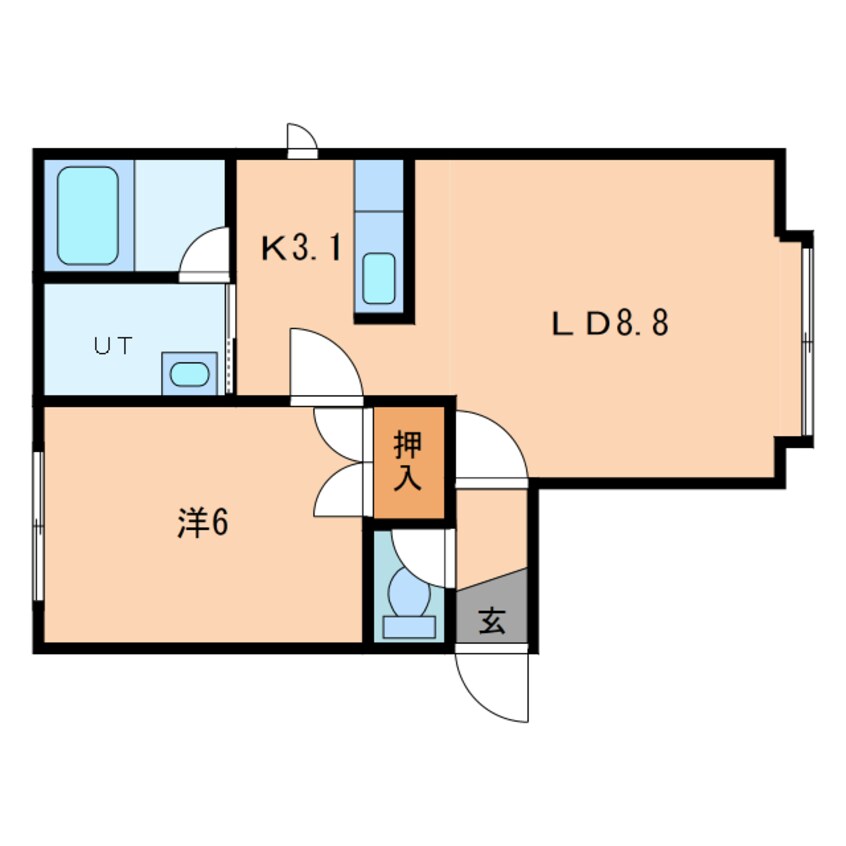 間取図 ドルチェ新富