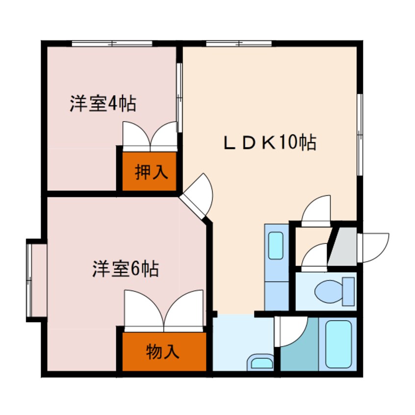 間取図 リアル日新B