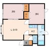 スターライト瞬 2LDKの間取り