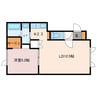 マインシュタットⅡ 1LDKの間取り
