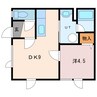 グランドキャッスル 1DKの間取り
