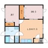 ハイツラファエル 2LDKの間取り