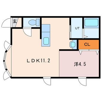 間取図 ハートウェルハウスⅦ　もえぎ町