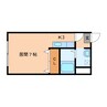 アルカディアⅡ 1Kの間取り