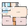 グランド澄川 2LDKの間取り