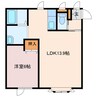 Life 1LDKの間取り