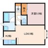 美登里2000 1LDKの間取り