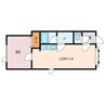 ハートウェルハウスⅦ　若草 1LDKの間取り