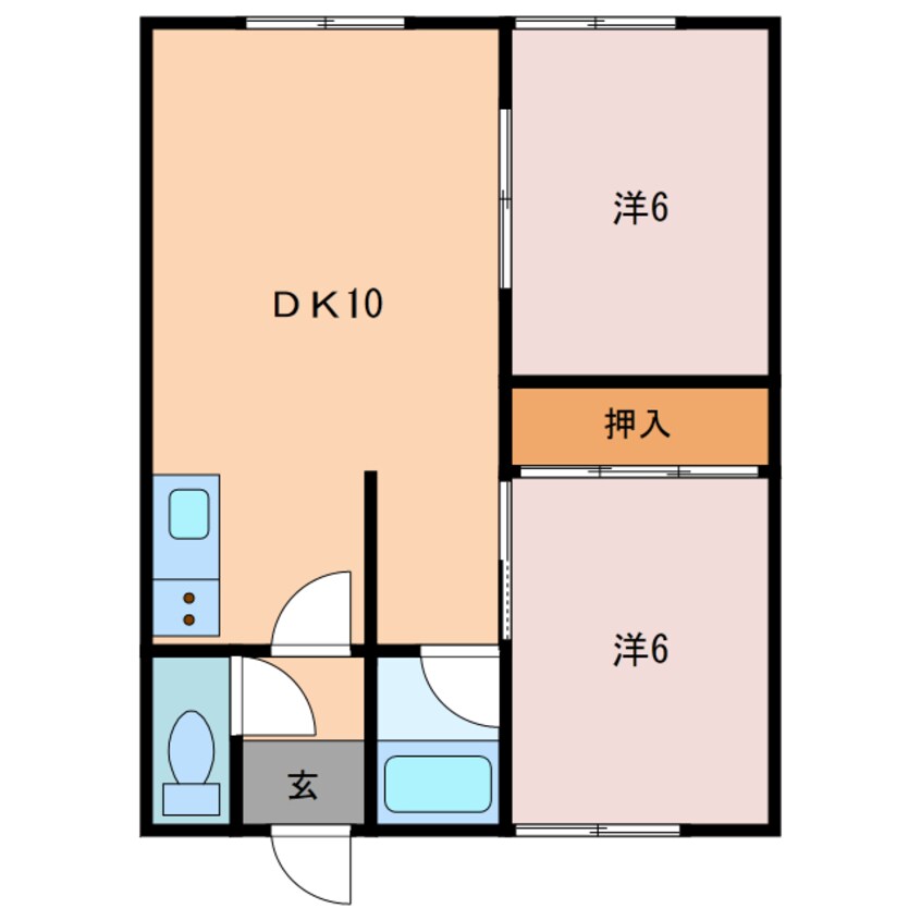 間取図 コーポ85