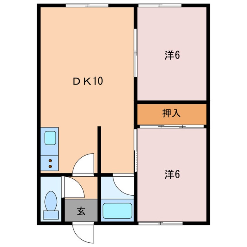 間取図 コーポ85