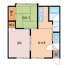 グランドハイツ泉 2DKの間取り