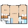プリーシュア明野元町A 2LDKの間取り