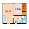 大平マンション 1DKの間取り