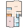 プリヴェイル 1LDKの間取り