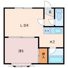 アドニス 1DKの間取り