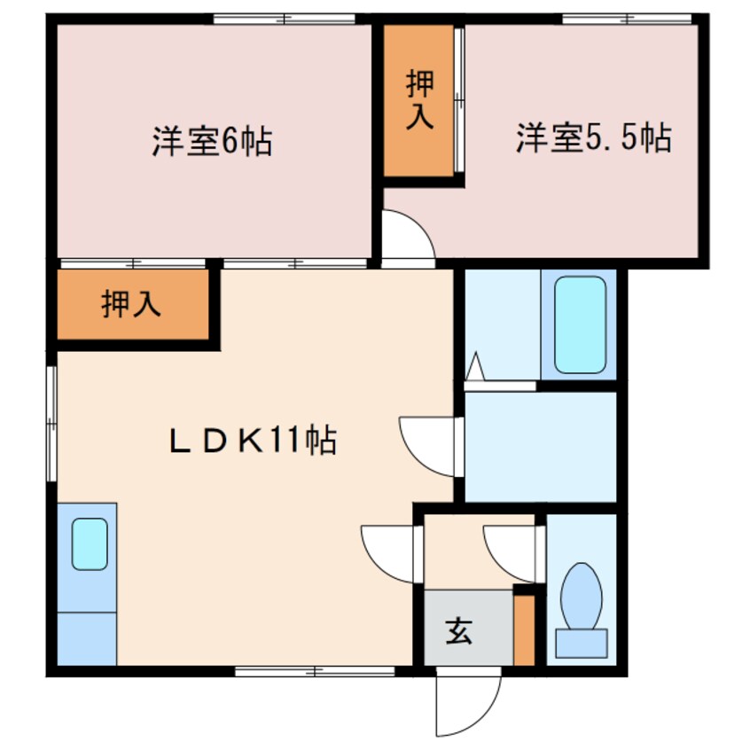 間取図 メゾン見山B