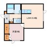 ファイブスター見山 1LDKの間取り