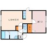 ベルフローラ 1LDKの間取り