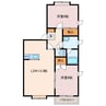 フォリア舞 2LDKの間取り