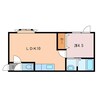 ディアリオ 1LDKの間取り