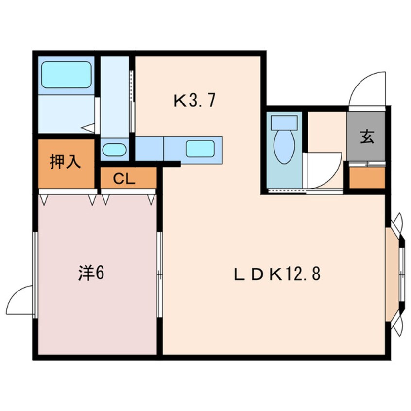 間取図 Casa SOLEIL船見