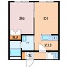 ハイツワン 1DKの間取り