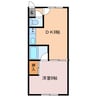 スイートハート 1DKの間取り