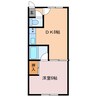 スイートハート 1DKの間取り