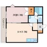 グランドール日吉 1DKの間取り