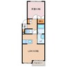 メゾンソレイユ 1LDKの間取り