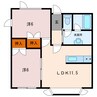オリーブ 2LDKの間取り