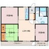 グランドハイツ新明A 3LDKの間取り