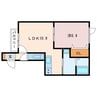 クローバーハウスNo.3 1LDKの間取り