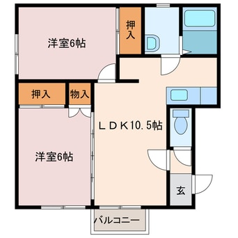 間取図 ハイツ輝