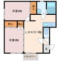 ハイツ輝の間取図